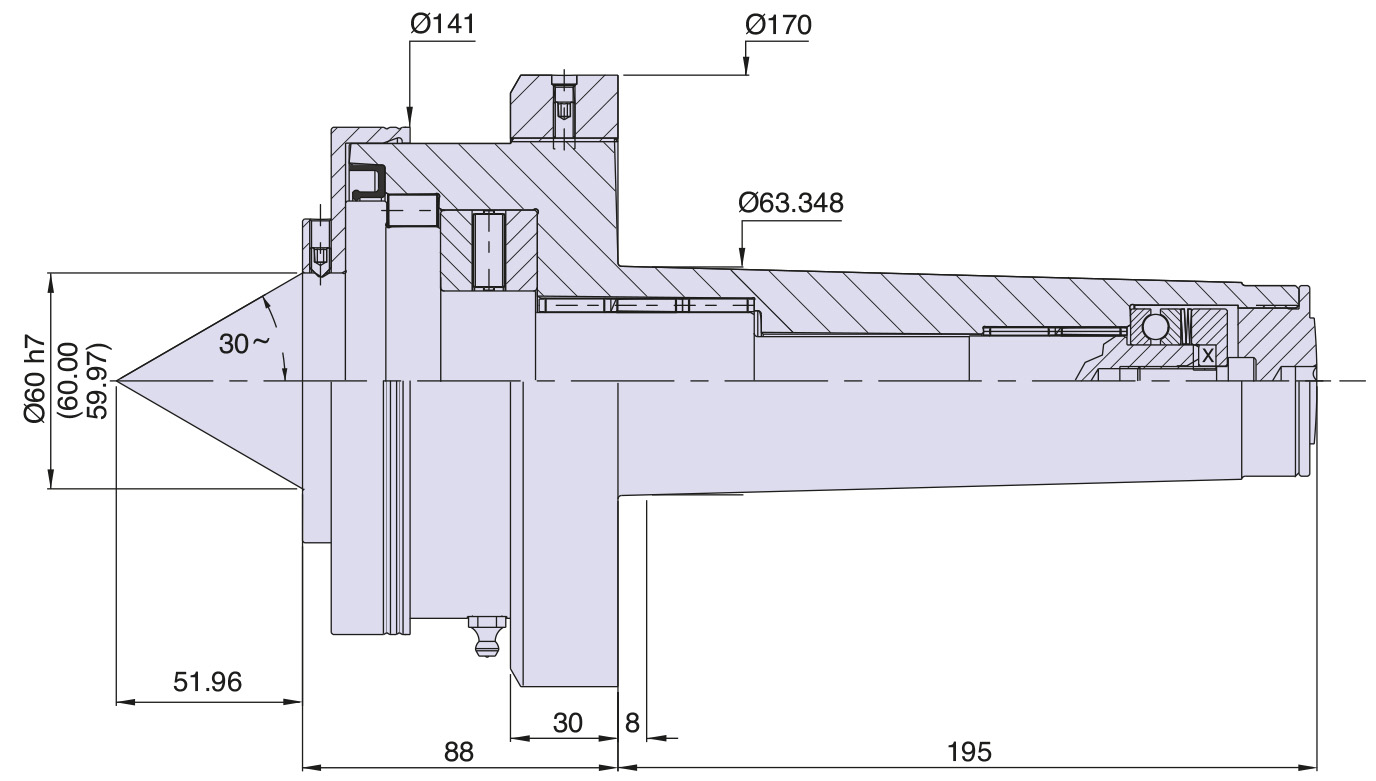 Live center type&nbsp;<b>ASSY</b>